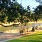 View of a bench next to a lake